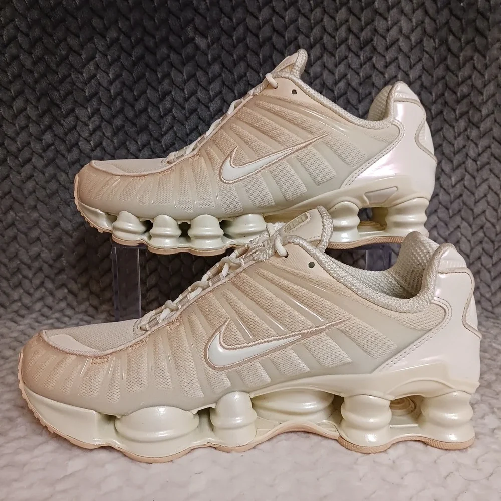 Nike Shox TL Pearl White Particle Pink Women's Running Sneakers Shoes Size 10